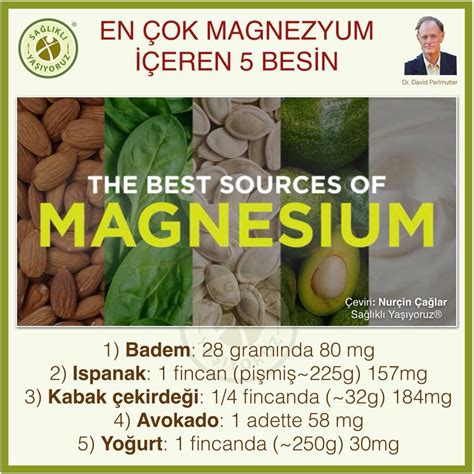magnezyumun bulunduğu besinler